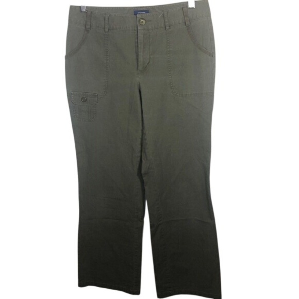 Dockers Favorite Fit Green Khaki Capri Pants Size 8